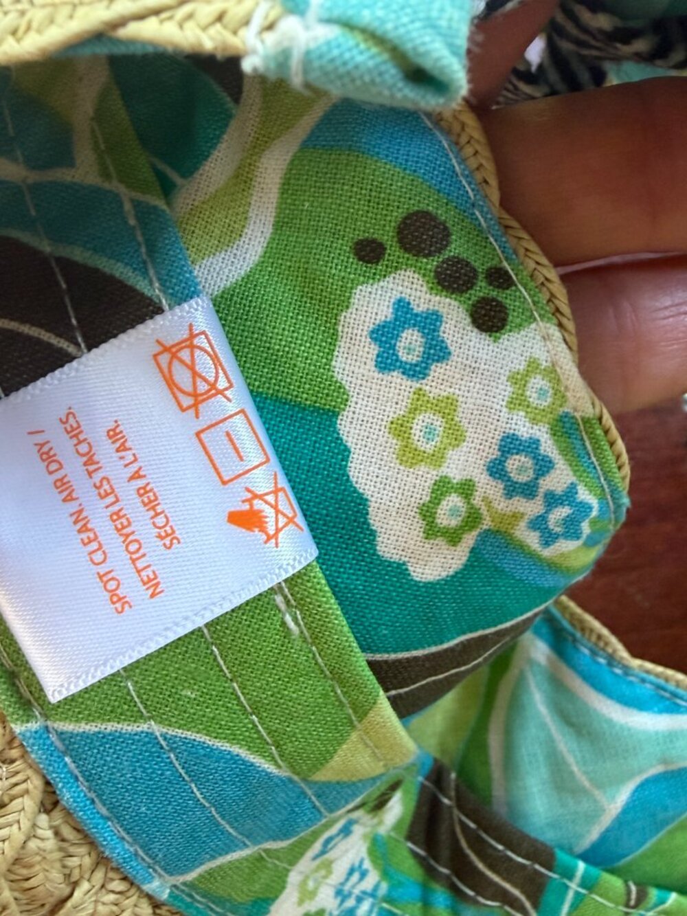 Pistil Designs Rita Raffia Visor from Nordstrom with Striped Laces - Picture 7 of 8